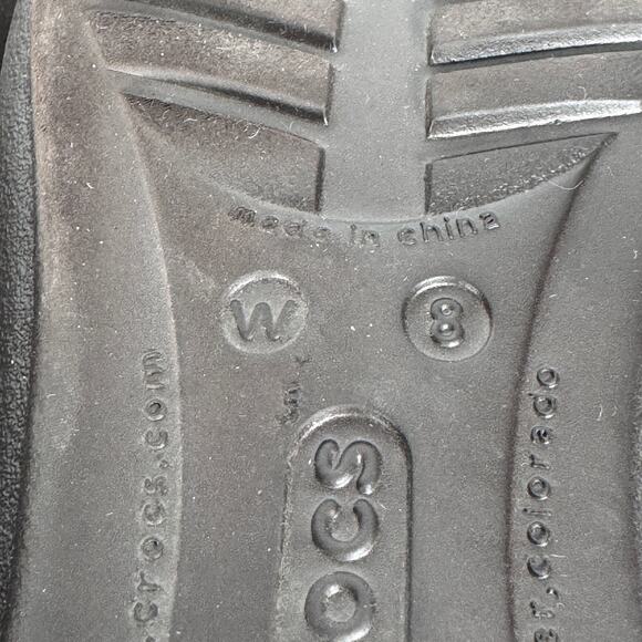 Crocs Springi Ballet Flats Women 8 Chocolate Brown‎ Pink Slip On Round Toe - Picture 11 of 11